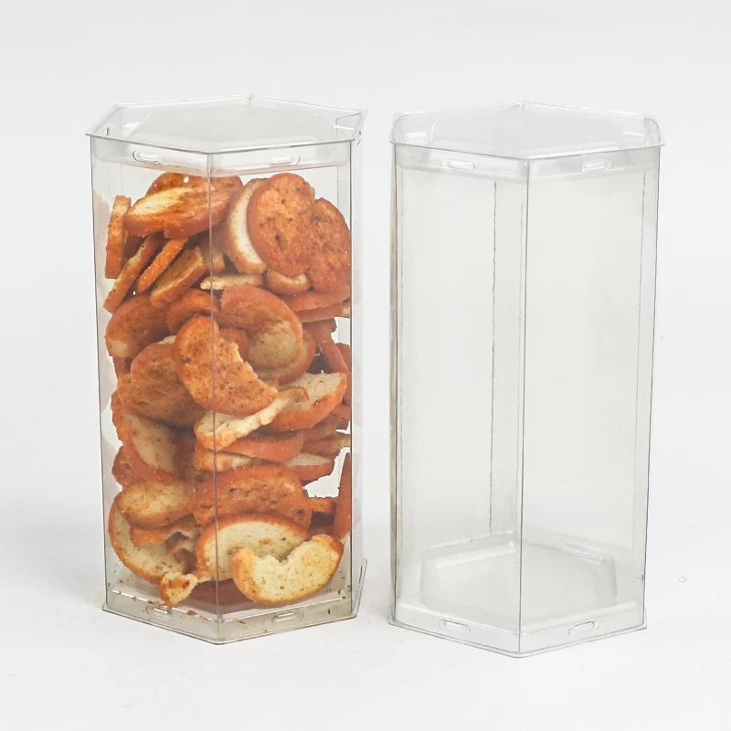 Clear Cookies Box Packaging Transparent Cylinder Packaging Biscuits And Cookie Display Box