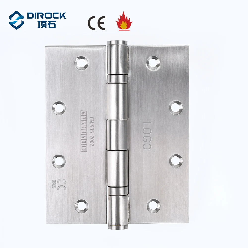 DIROCK Brand EN1935 CE Fire Rated Full Mortise Template Drilled Door Hinge 5 in (127mm) A50M-5*4*3