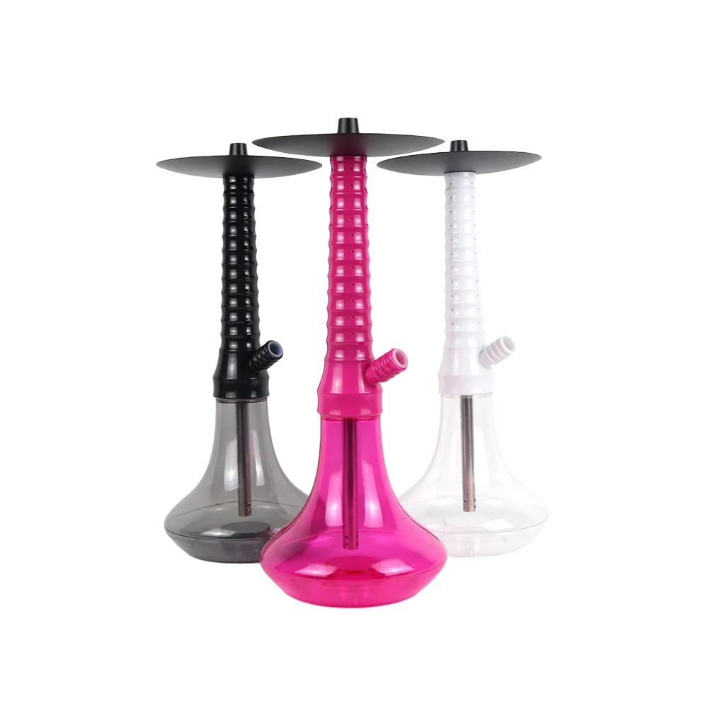 Yiqian 2021 New Arrival wholesale 3 Colors Shisha Hookah Set Glass Plastic  Shisha  Hookah