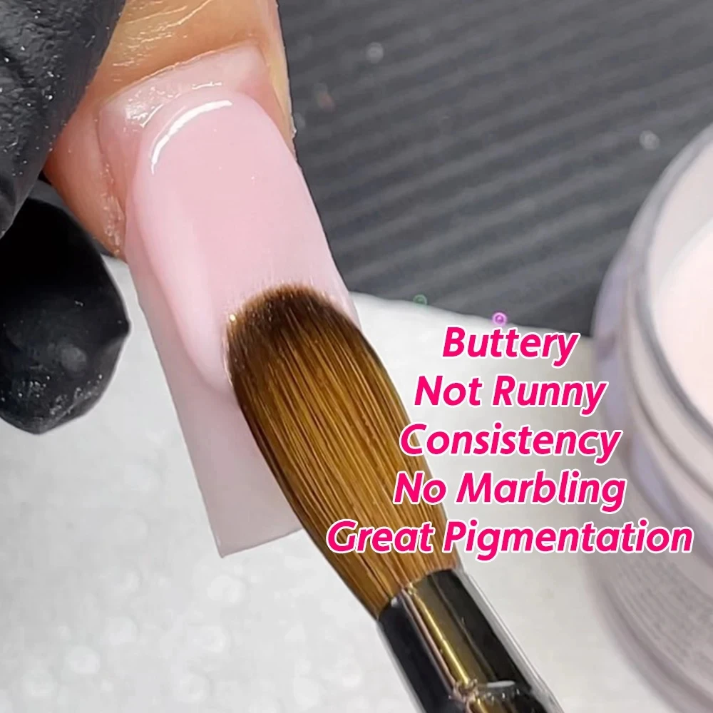 Wholesale 5 in 1 bulk Acrylic Nail Powder Cover Pink Nude Buttery Crystal Clear Acrylic Powder