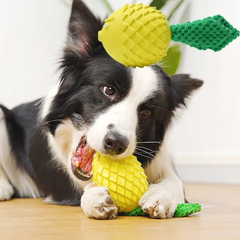 Funny Sound Chew Toys Toothbrush Training Interactive Squeaky Goldfish Molars Dog Pet Toy