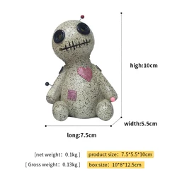 Voodoo Doll Cone Burner Reflux Incense Burner Tabletop Interior Resin Decoration Handcrafted Halloween Gifts