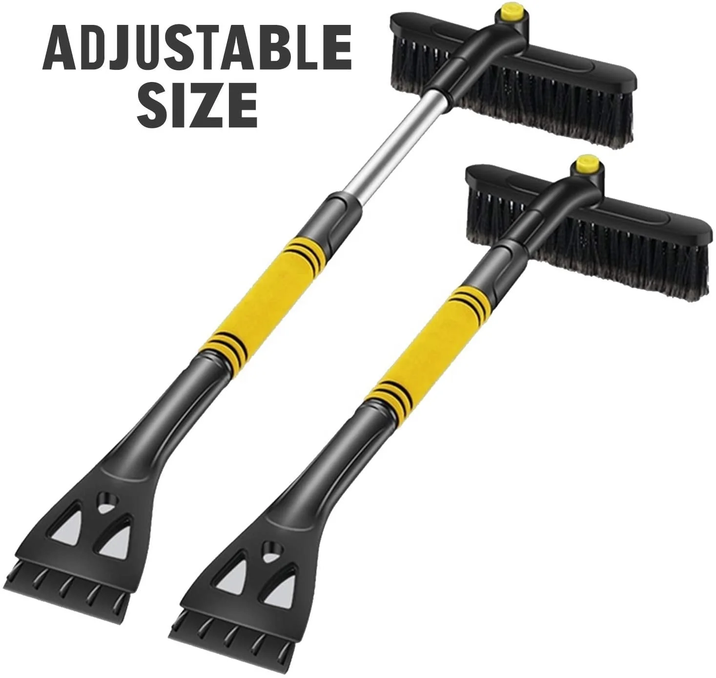Multi-functional Auto Snow Scraper for Vehicles - 2-in-1 Snow Shovel and Ice Scraper