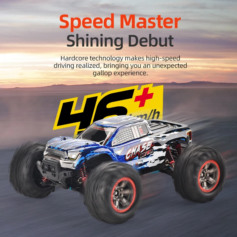 Electric 2.4G 1/10 High Speed Off-road Racing Remote Control Car Toys 4WD Climbing Drifting Trucks Stunt RC Vehicle Toys For Kid