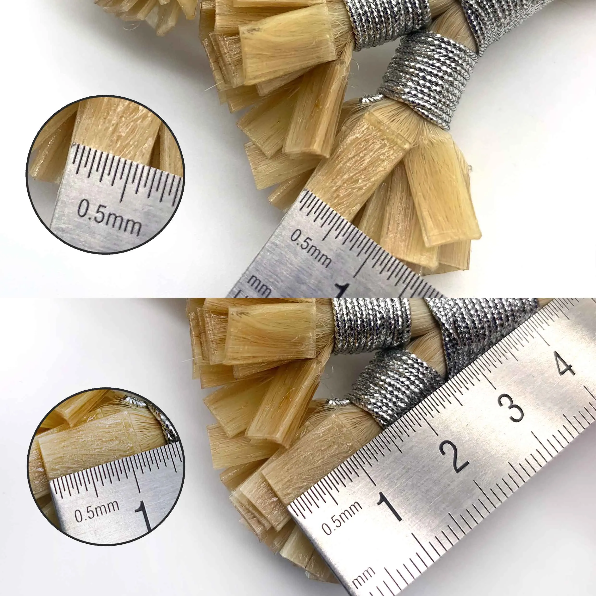 Fasimei factory hair extensions russian hair flat tip keratin hair extensions