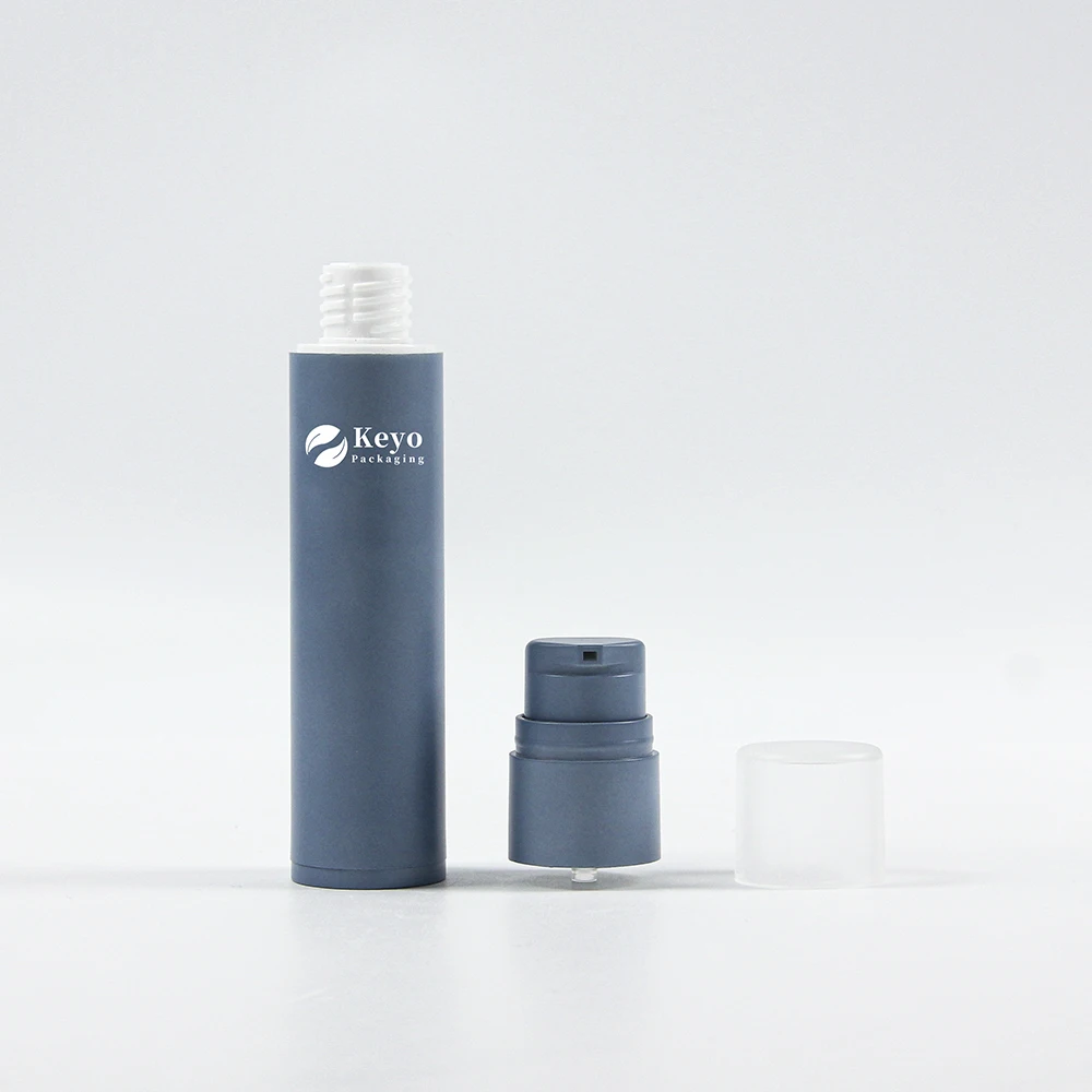 Wholesale Airless Toothpaste Bottle 60ml 2oz Empty Refillable Plastic Airless Pump Jar For Skincare Bottle