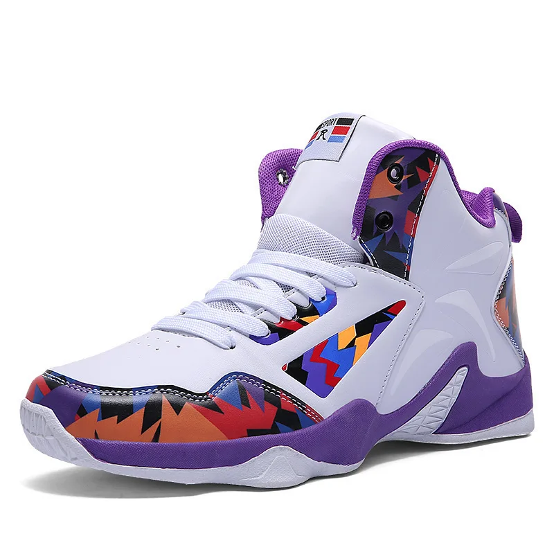 
Дешевая дышащая профессиональная спортивная обувь большого размера 35-46, мужские кроссовки, лучшая спортивная обувь в баскетбольном стиле для мальчиков 