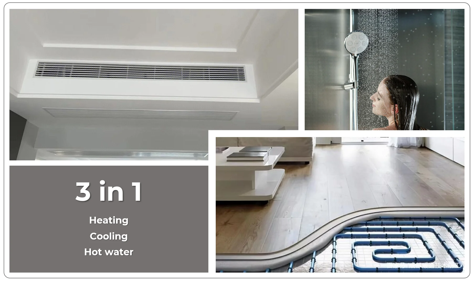 Customized Multi Function Warmpump A+++ High COP R32 Monoblock Invert Heat Pump Polad OEM Electric Air Source Heat Pump