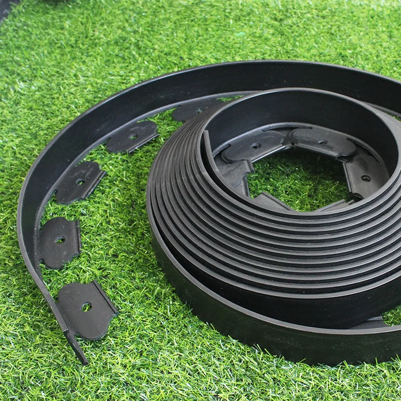 JNZ Top Rated 10m/roll 5cm 10cm Black Flexible Edging Simple No Dig Lawn Borders Garden Borders