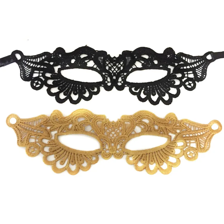 Halloween Cosplay Makeup Party Supply Props Lady Women Half Face Sexy Lace Mask Wholesale