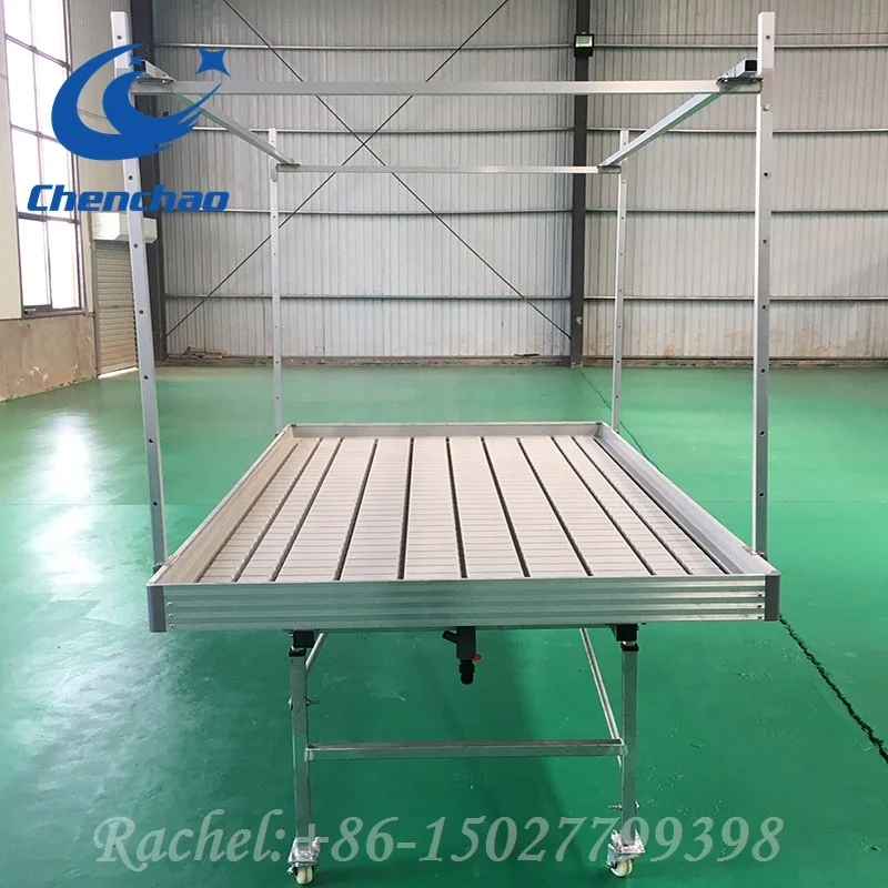 Hydroponic grow table danish rolling bench flood trays for propagation