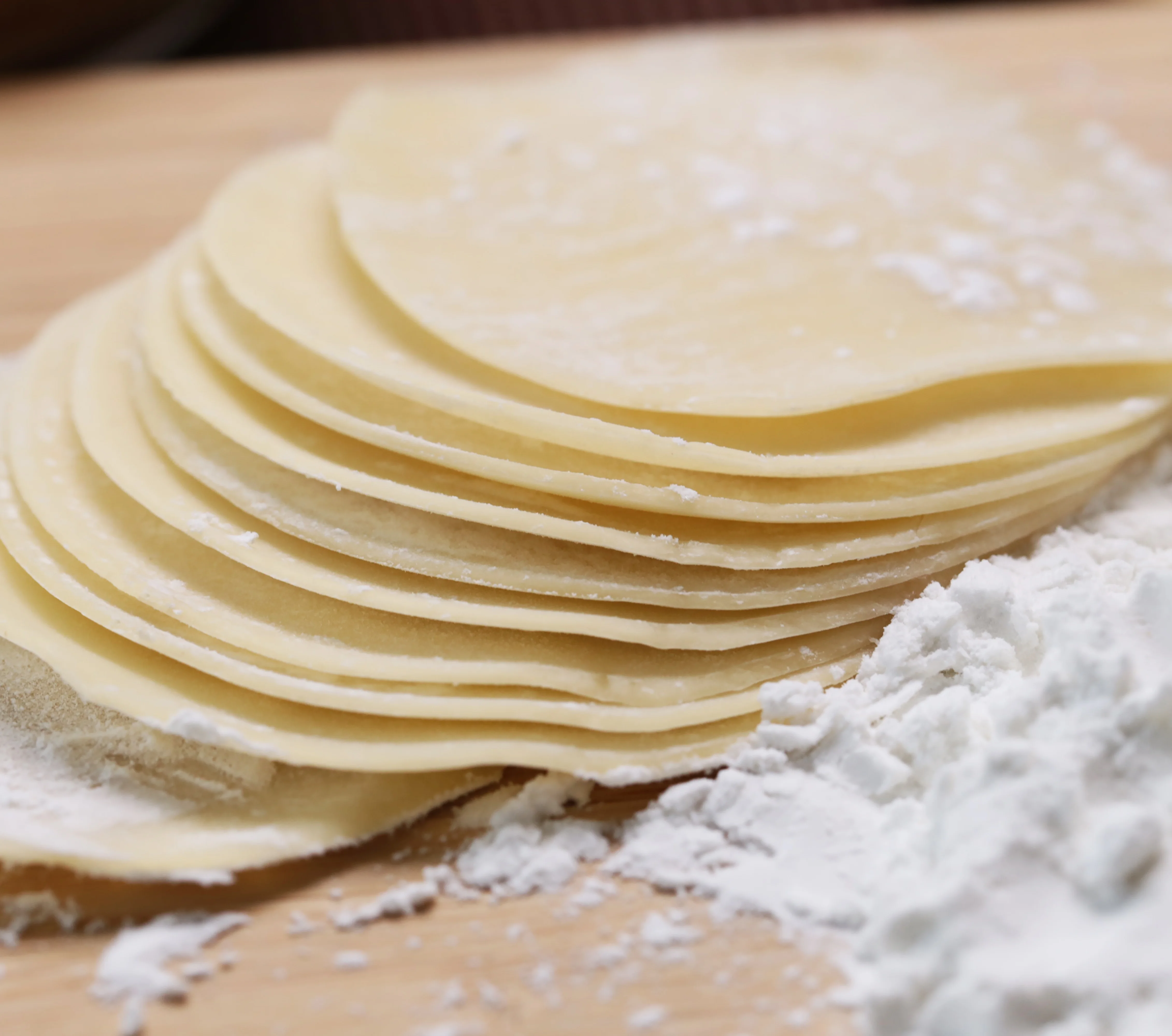 Refrigerated Dumpling Wrapper Pastry Frozen for Convenient Use