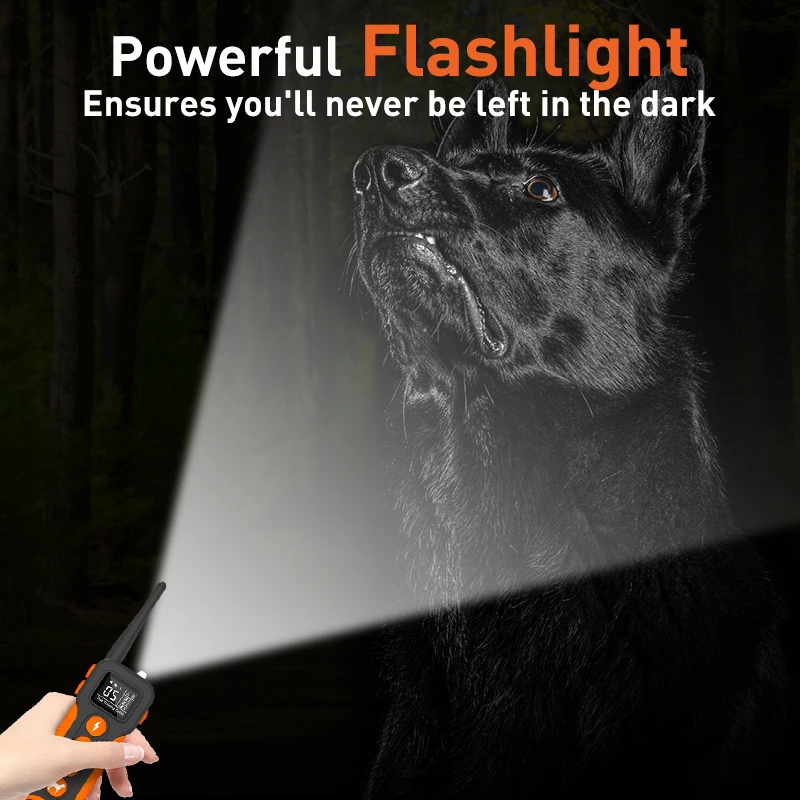 Best Quality 3300FT IPX7 Waterproof Beeper Vibration Shock Collar For Dogs Electric Dog Shock Collar Remote Training Dog Collar