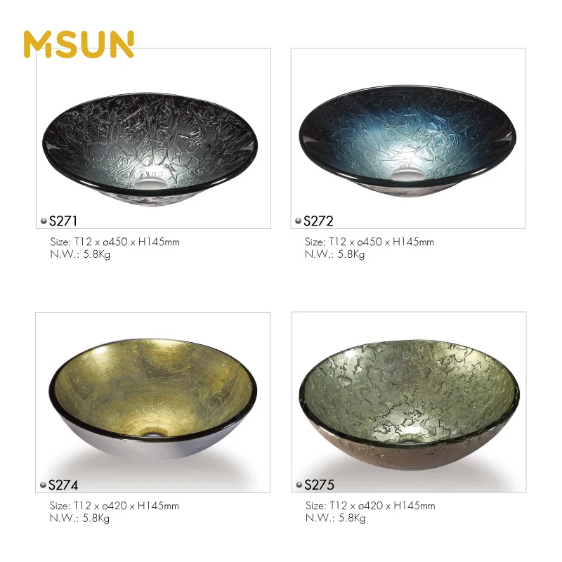 Tempered oval matt glass blue bathroom basin price glass basin