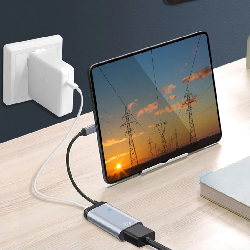 USB Type-C to HDTV/VGA/DP/miniDP/RJ45 short wire adapter Multi-function converter with PD 100W fast charge