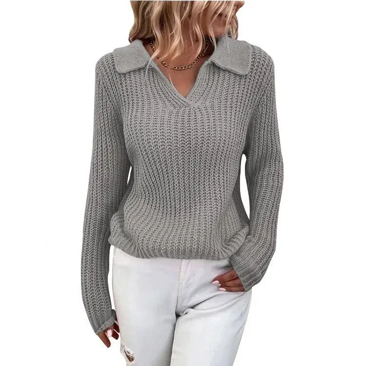 2024 Custom Women Sweater Ladies Knitwear Girls Knitted Pullover Knit Jumper Kint Top Sweater For Women