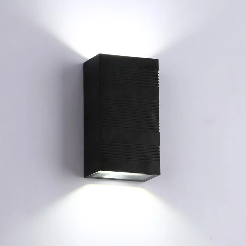 6W Square light Shaped Lighting Fixtures Decoration Aluminum exterior Wall Lamps For Hotel Garden passageway Site