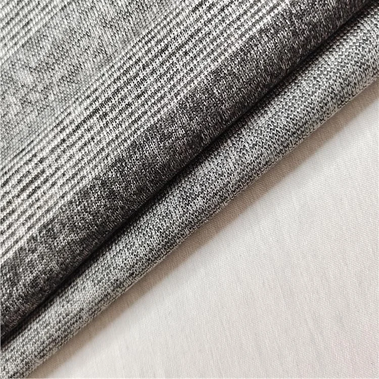 Wholesale free samples insect gray korean stripe polyester rayon spandex designer fabric