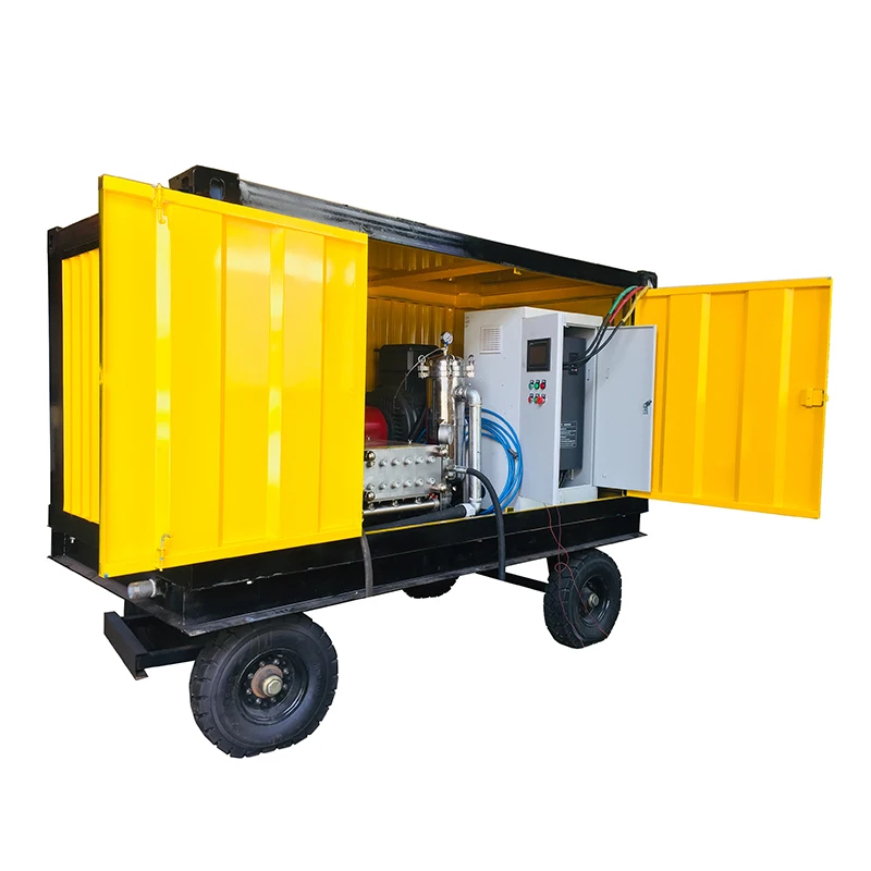 700bar 1500bar Air Preheater Heat Exchanger Industrial Pipeline Cleaning Hydro Blaster Machine High Pressure Water Jet Equipment