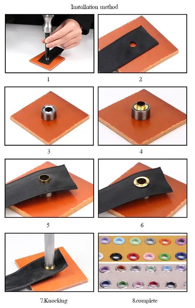 Занавески с металлическими Люверсами, 26 мм, стальные люверсы для украшения обуви