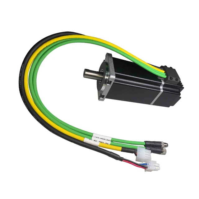 NIMOTION 400W 3000rpm high speed Permanent magnet synchronous brushless 48VDCEtherCAT integrated servo motor