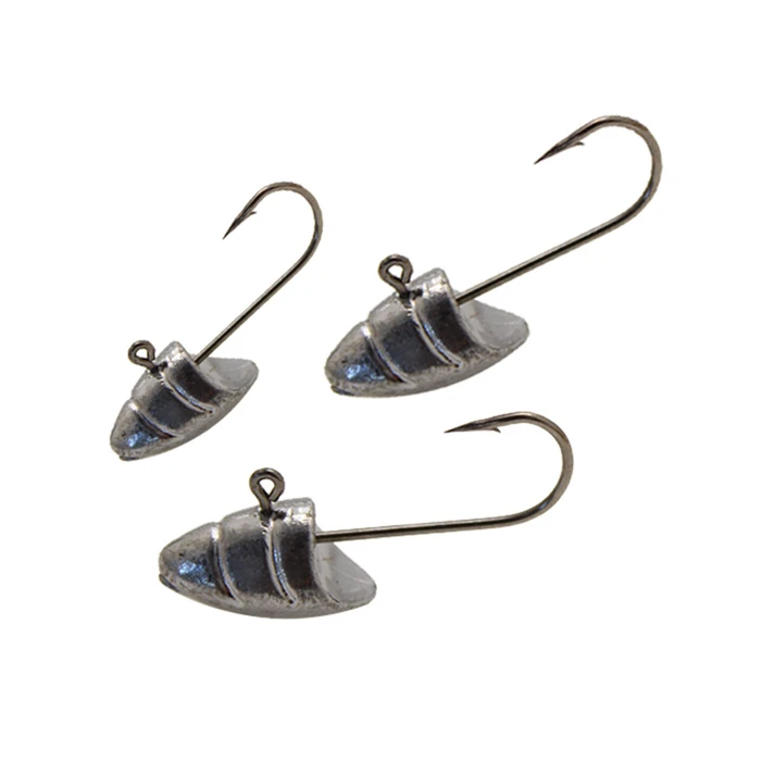 Fishing Lead Jig Head Barbed Hook for Soft Lure 1.5g 2.5g 3.5g 5g Jigging lure Lead Head Hooks fishhooks