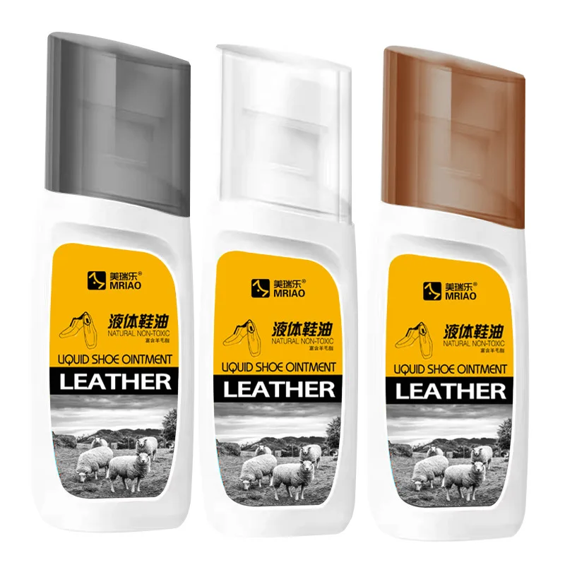 Заводская поставка, высокое качество, дермальное питательное масло, три цвета, 75 мл, жидкость для полировки обуви из Китая
