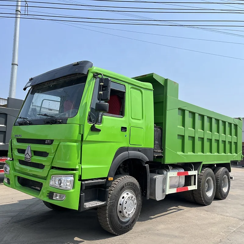 Second hand 371hp 375hp 420hp 40tons tipper truck for sale in Africa