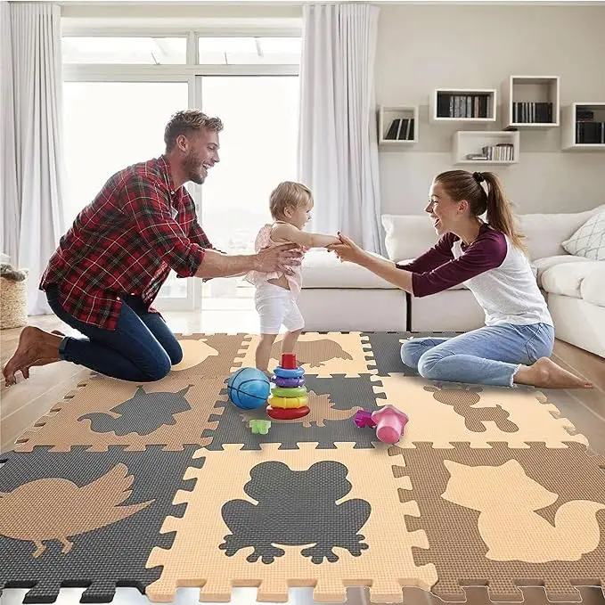 Non-toxic Baby Mat Soft Plush Infant Toy Play Mat Kids Play Floor Mat