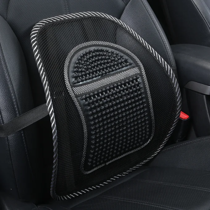 Summer Massage Lumbar Support Mesh Seat Back Support Chair Cushion For Car And Office