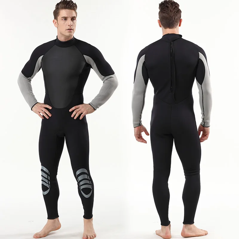 Water Sports 3Mm Neoprene Full Scuba Diving Suits Surfing Swimming Long Sleeve Keep Warm Back Zip Custom Print Wetsuit