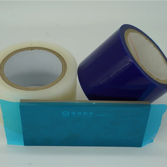 
High quality transparent pe static protective film for stainless steel metal plate celling glass surface 