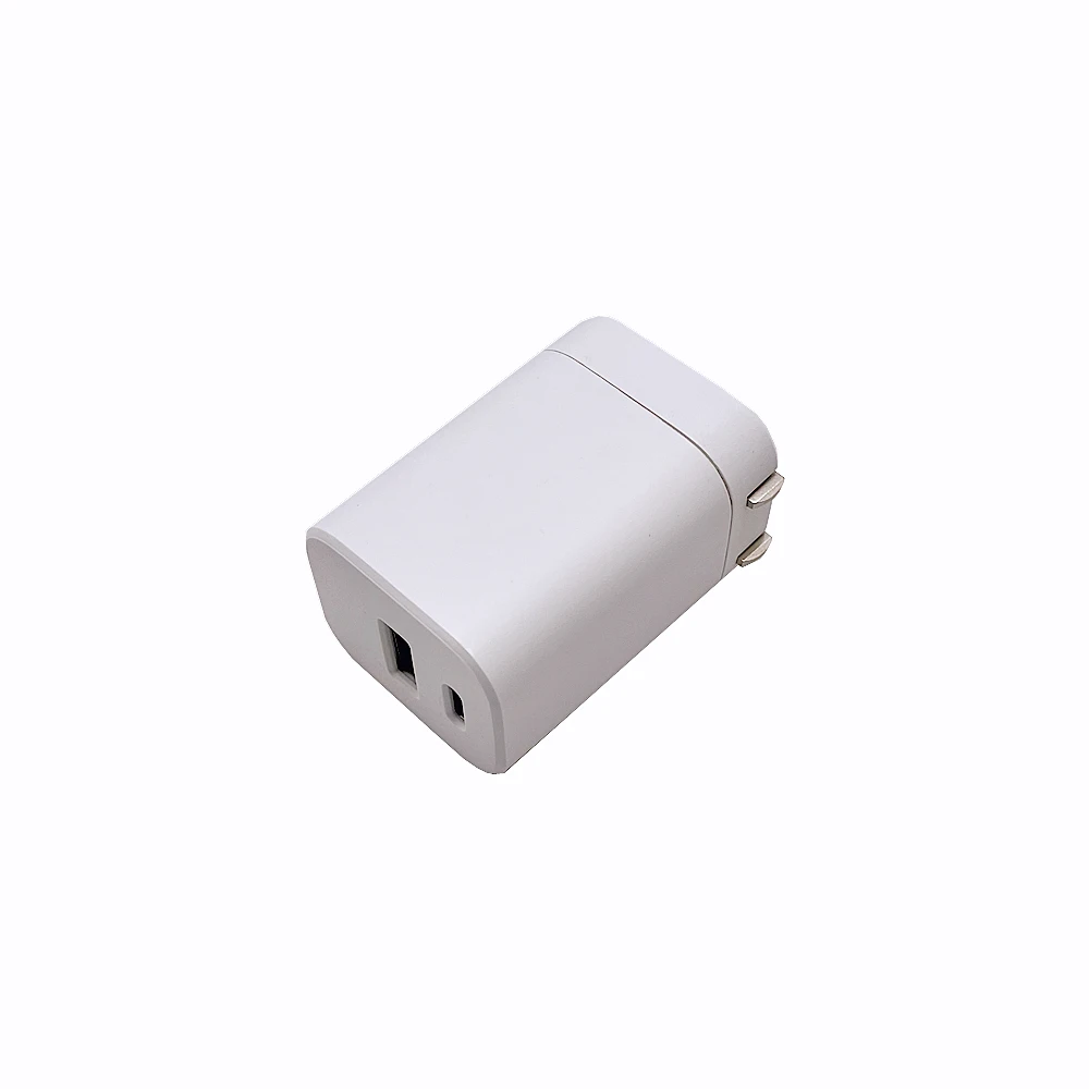 fast PD charger have 20w 30w usb type c charger / usb-c power adapter own USB C and A ports with folder ac plug UL CE FCC listed