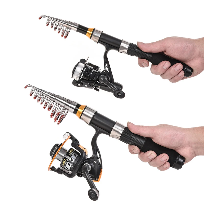 1-2.3m Fishing Rod  Carp Ultra Light fishingrod Glass Telescopic Pole sea Fishing Rods