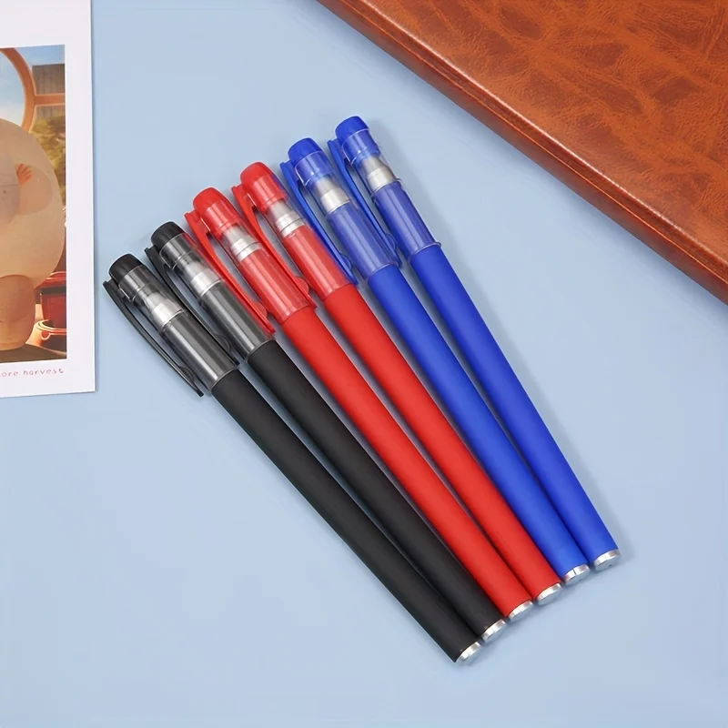 New Design Cheap Black Red Blue 0.5mm Signing Pen Comfortable Writing Manufacturer Wholesale Custom Plastic Gel Pens