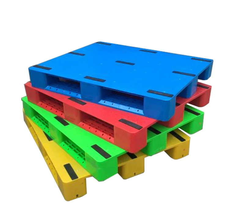 Plastic Pallets Pallet Factory 1200*1000MM Wholesale HDPE Heavy Duty Plastic Pallet Waterproof Flat 3 Skids EPAL size plastic