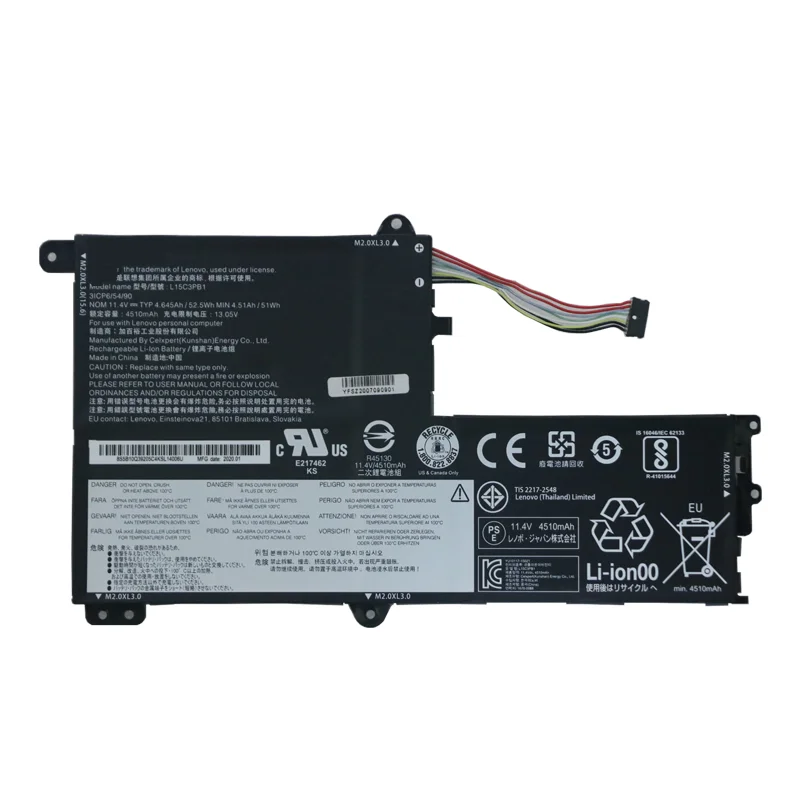3 version 11.25V 52.5Wh battery for Lenovo Flex 4 1470 1480 battery for Lenovo IdeaPad 320S-14IKB L15L3PB0 L15M3PB0 battery