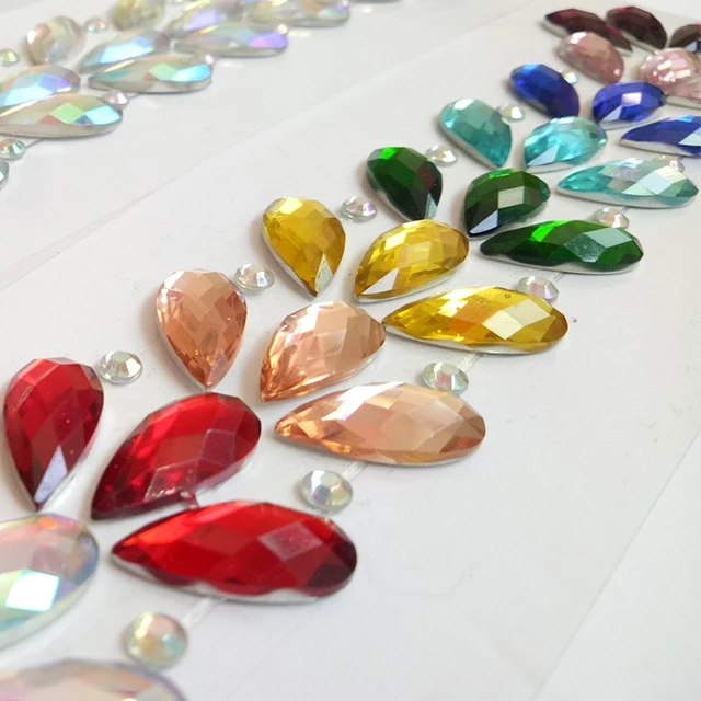 
eyes body hair accessories face glitter jewels crystal rhinestones hair stickers for rave festival parties 