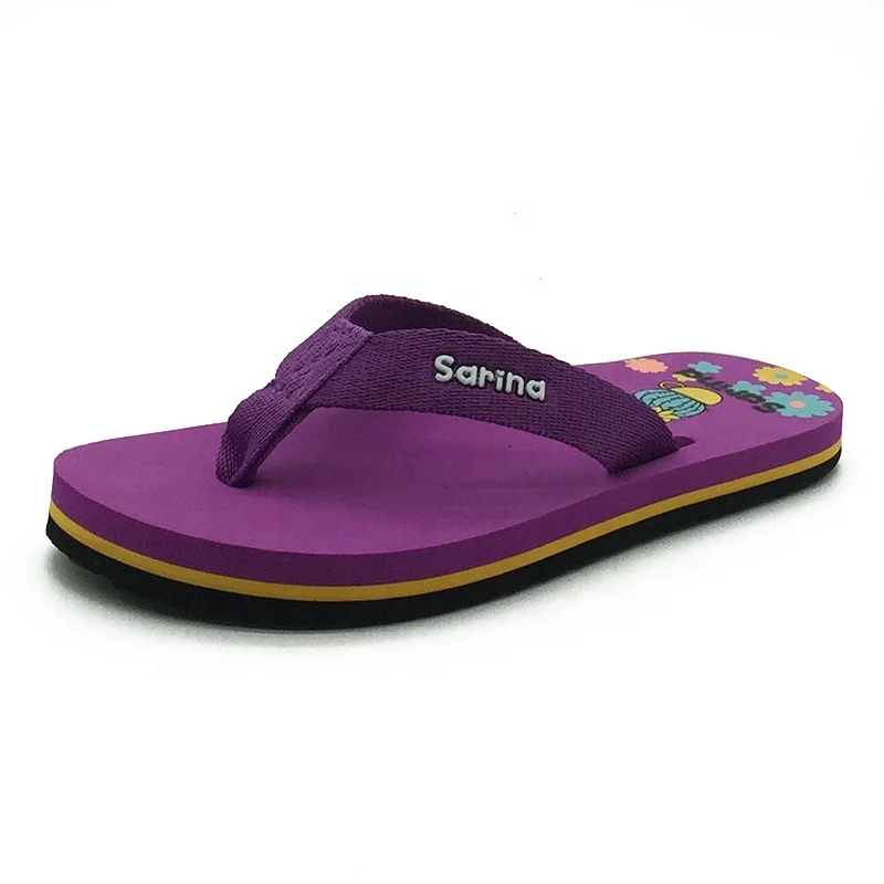 Cute kids flip flops sandals lightweight thong sandals beach summer girls flip flops