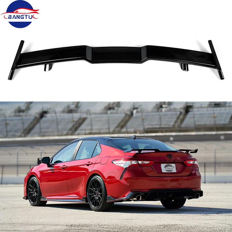 Car Spoilers TRD style ABS Plastic Carbon Fiber Rear Wing Spoiler for Toyota Camry 2018 2019 2020