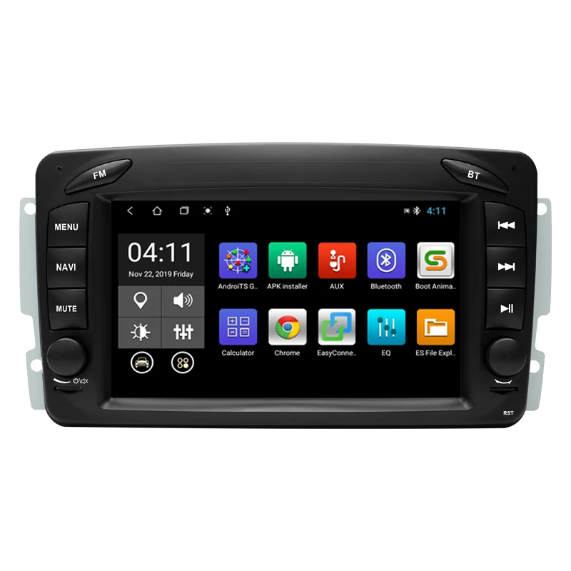 Factory Price Android Bluetooth Speaker GPS Navigation Carplay Car Video Player For Mercedes Benz CLK C209 W209 RadiosTereo