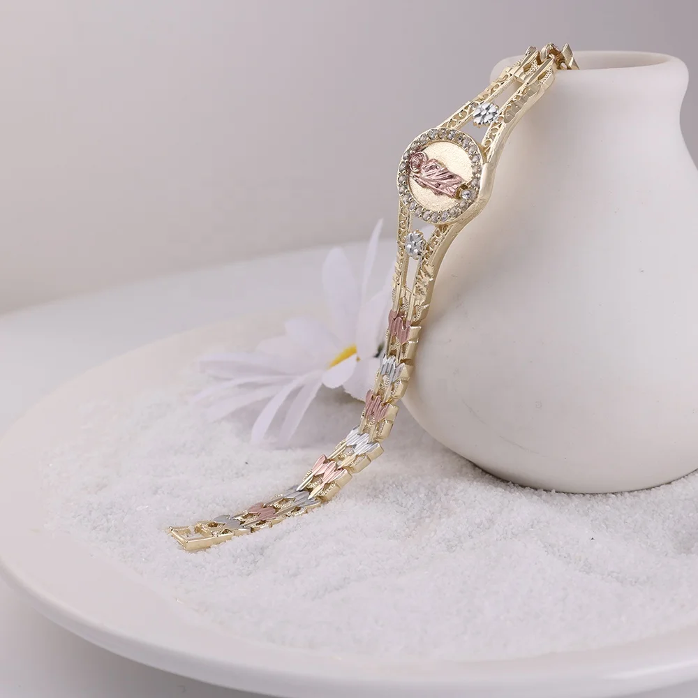 Популярные позолоченные браслеты Oro Laminado Pulsera con Imagen San Judas итальянский позолоченный браслет Saint Jude