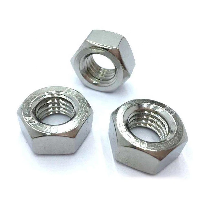 DIN 934 ASME B18.2.2 ASTM A194 2H/2HM 7/7M 8/8M with M20 M27 M36 or 1/4' 5/16' Hex Nut