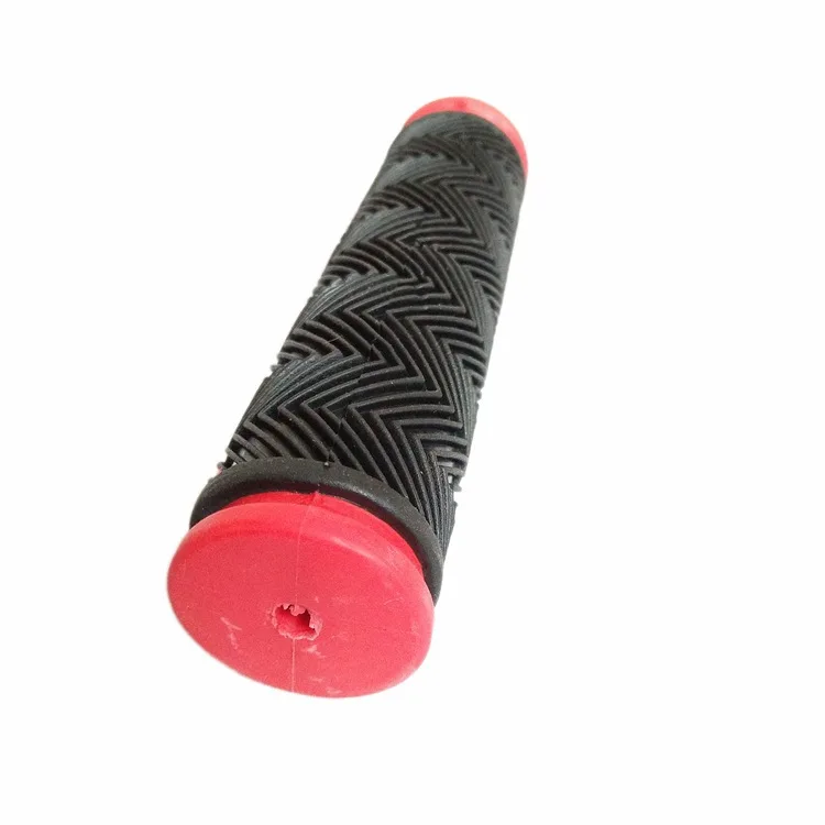 Two-Color Bicycle Handlebar Grips Mountain Bike Rubber & Watergrain Folding Road Bike Strollers Dead Flying Bikes