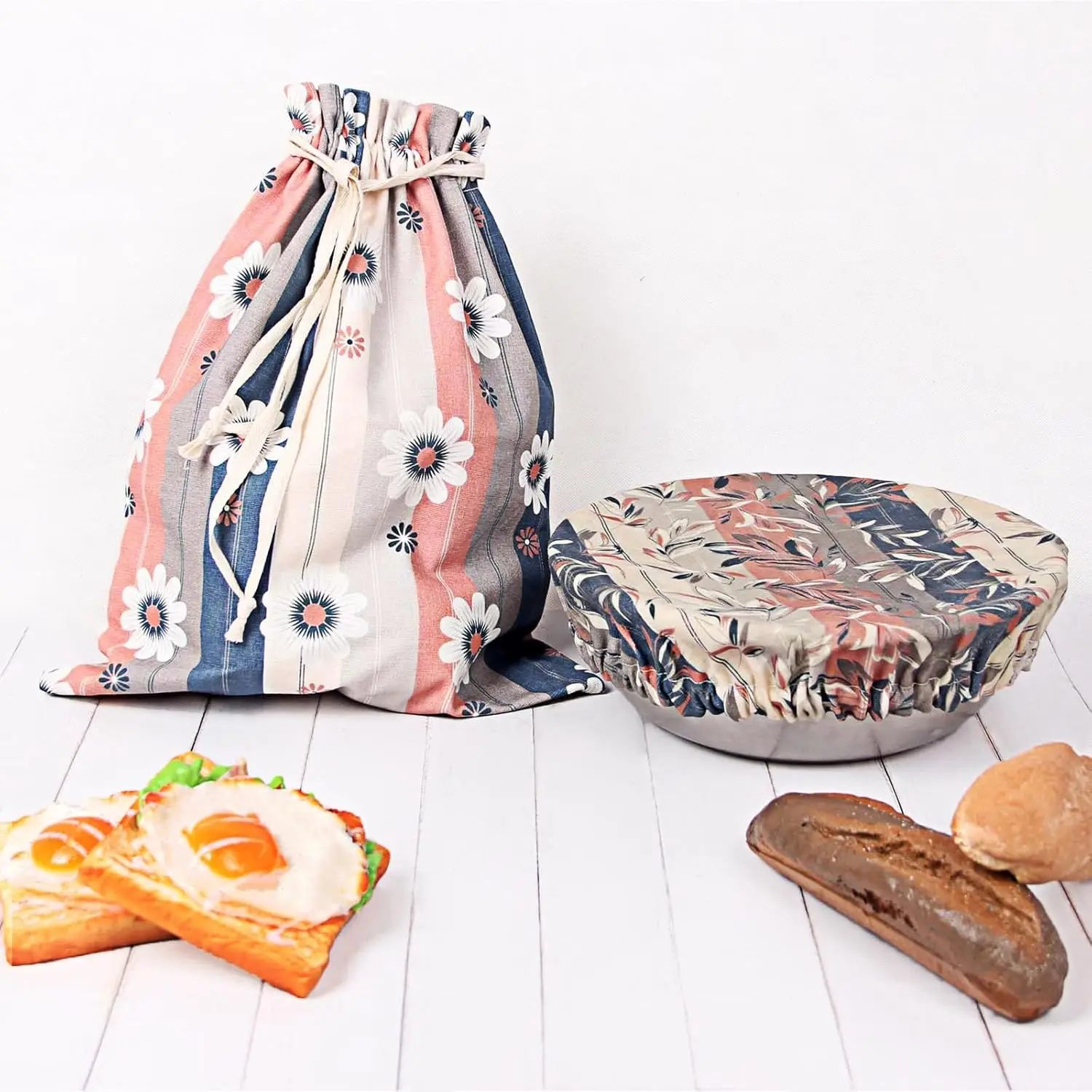Beeswax Bread Bags for Homemade Bread Sourdough with Beeswax Bowl Cover Reusable Bread Bag