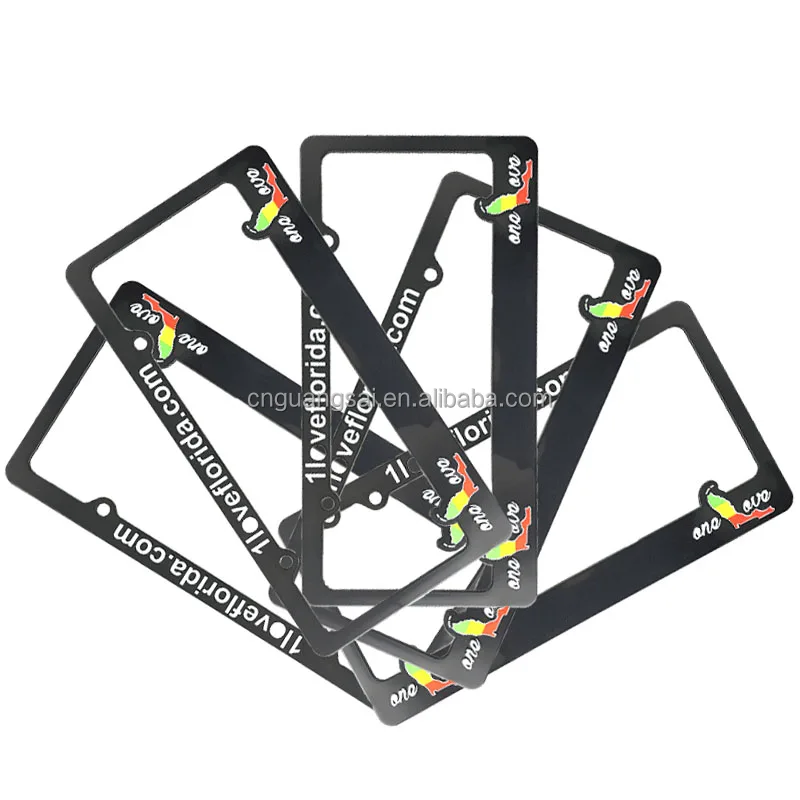 Custom Plastic Car License Plate Frames Car Number plate holder cute license plate frames