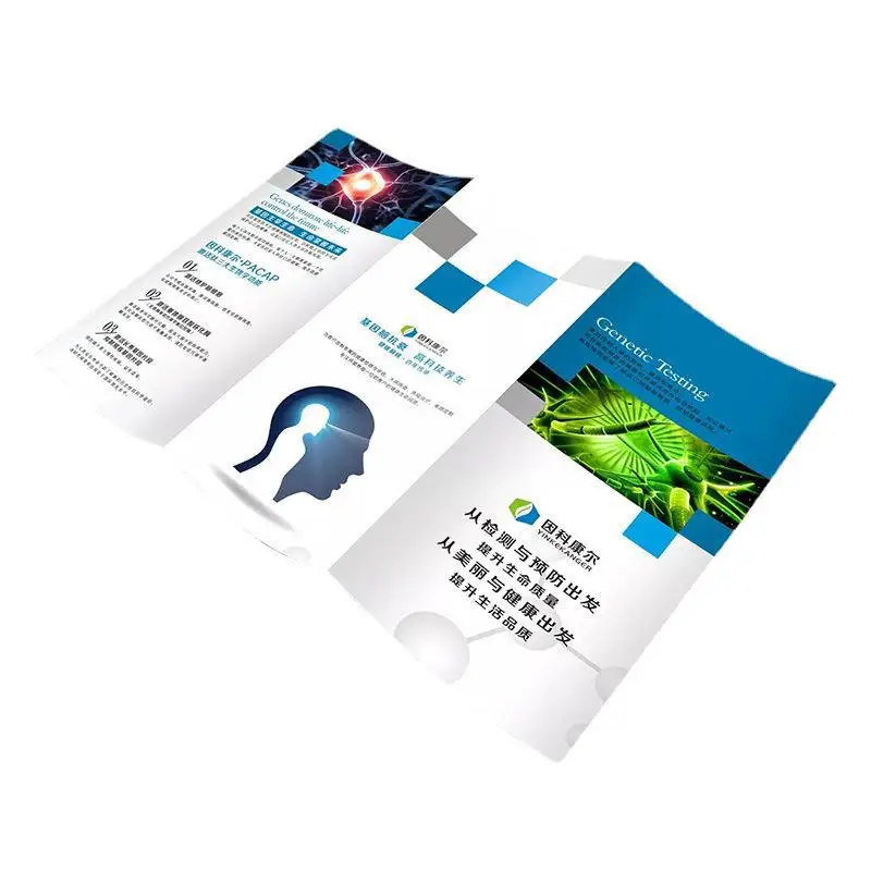 Good Quality OEM New design A4 brochure color printing catalog folded leaflet A5 flyer printing