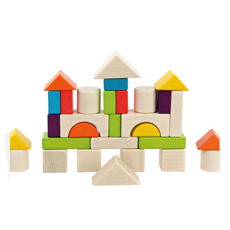 Kids building blocks planks toy DIY castle wood toys baby wooden toys