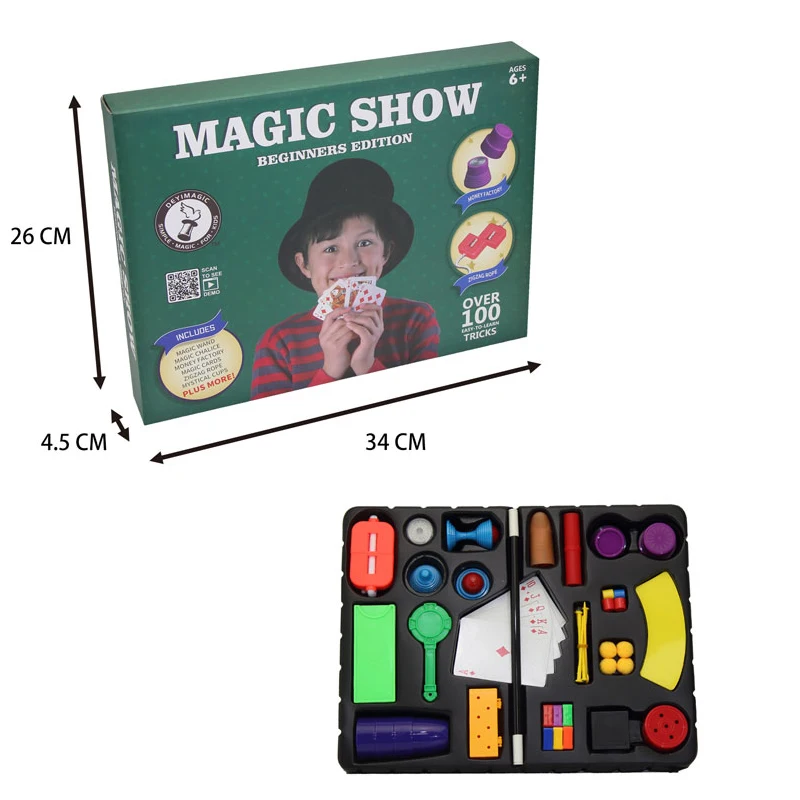 2020 new arrivals Magic Trick Kit toys for kid gift with good price over 100 tricks Thumb tip magic items