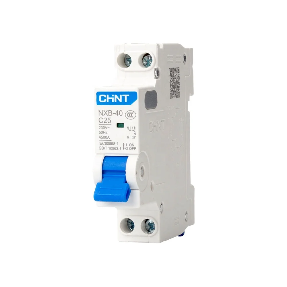 CHNT NXB-40 1P + N выключатель MCB воздушный выключатель 25A миниатюрный автоматический выключатель